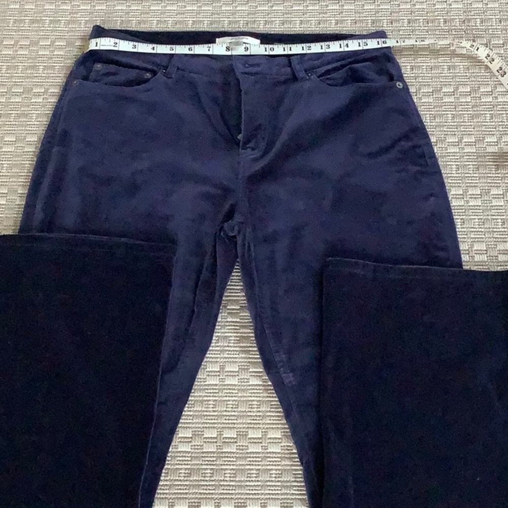 Liz Claiborne Navy blue brushed cotton pant size 10